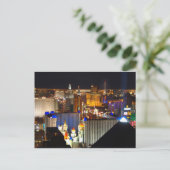 Las Vegas nachttijd Briefkaart (Staand voorkant)