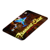 Las Vegas Neon Martini glazen magneet (Linkerzijde)