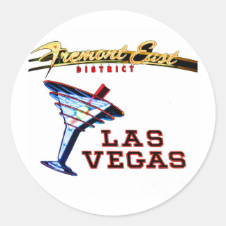 Las Vegas Neon Ronde Sticker
