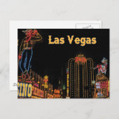 LAS VEGAS néon voyagent Carte postale (Devant / Derrière)