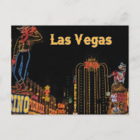 LAS VEGAS néon voyagent Carte postale