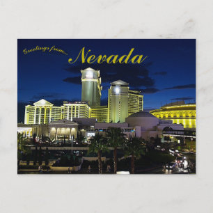 Las Vegas Nevada bij nacht Briefkaart