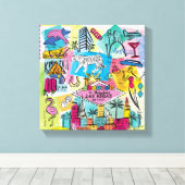 Las Vegas, Nevada Canvas Afdruk (Insitu (Houten vloer))