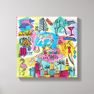 Las Vegas, Nevada Canvas Afdruk