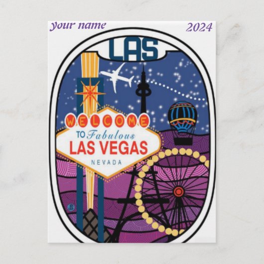 Las Vegas, Nevada | Carte postale de la skyline (Devant)