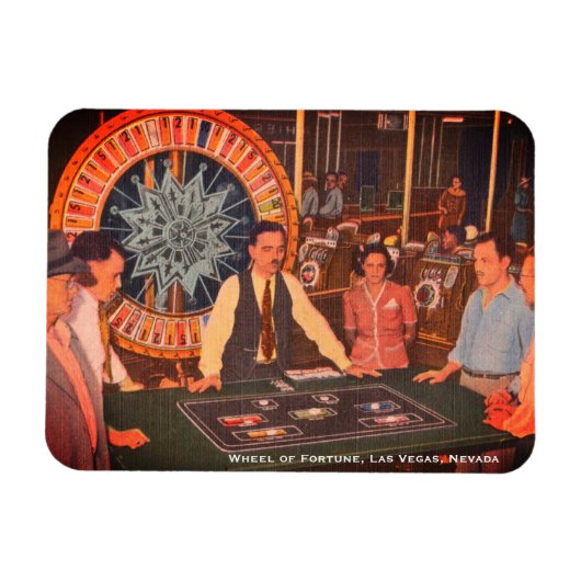 Las Vegas, Nevada Casino Scene Magnet Magneet (Horizontaal)