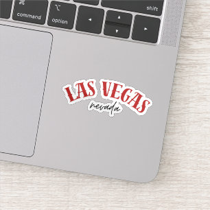 Las Vegas Nevada   Cool Red Sticker