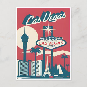 Las Vegas Nevada Groeten van welkom Briefkaart