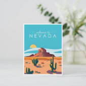 Las Vegas Nevada Groeten van welkom Briefkaart (Staand voorkant)