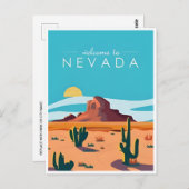 Las Vegas Nevada Groeten van welkom Briefkaart (Voorkant / Achterkant)