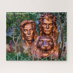 Las Vegas Nevada. Kerstgroeten Legpuzzel