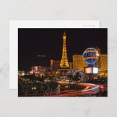 Las Vegas, Nevada neonverlichting Briefkaart (Voorkant / Achterkant)
