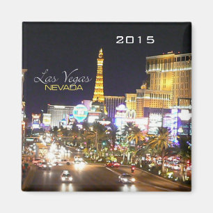 Las Vegas Nevada Nighttime Magnet Change Year Magneet