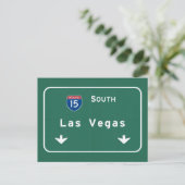 Las Vegas Nevada nv Interstate Highway Freeway : Briefkaart (Staand voorkant)