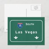 Las Vegas Nevada nv Interstate Highway Freeway : Briefkaart (Voorkant / Achterkant)