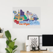 Las Vegas, Nevada Poster (Thuiskantoor)