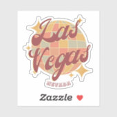 Las Vegas Nevada Retro Partij Sticker (Vel)