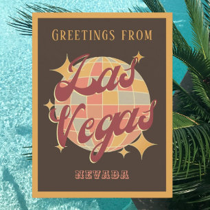 Las Vegas Nevada Retro Party Briefkaart