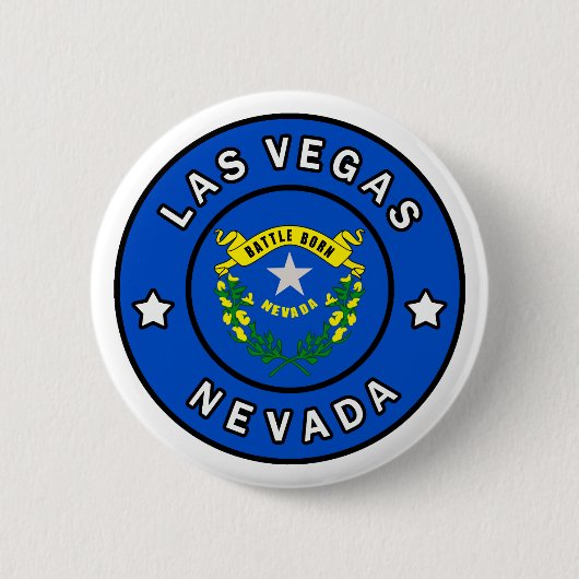 Las Vegas Nevada Ronde Button 5,7 Cm (Voorkant)