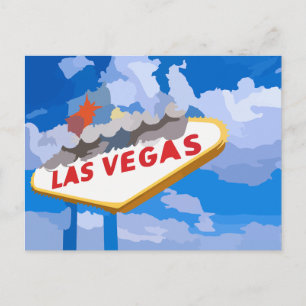 Las Vegas, Nevada Sign Retro briefkaart
