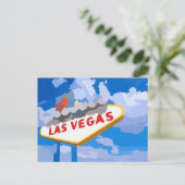 Las Vegas, Nevada Sign Retro carte postale (Debout devant)