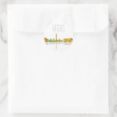 LAS VEGAS, NEVADA SKYLINE - Autocollants ronds (Sac)