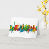 Las Vegas Nevada Skyline Kaart (Gele Bloem)