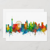 Las Vegas Nevada Skyline Kaart (Voorkant / Achterkant)