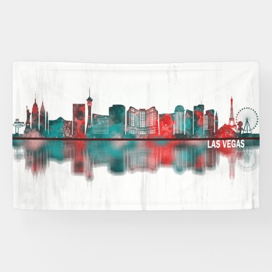 Las Vegas Nevada Skyline Spandoek (Horizontaal)