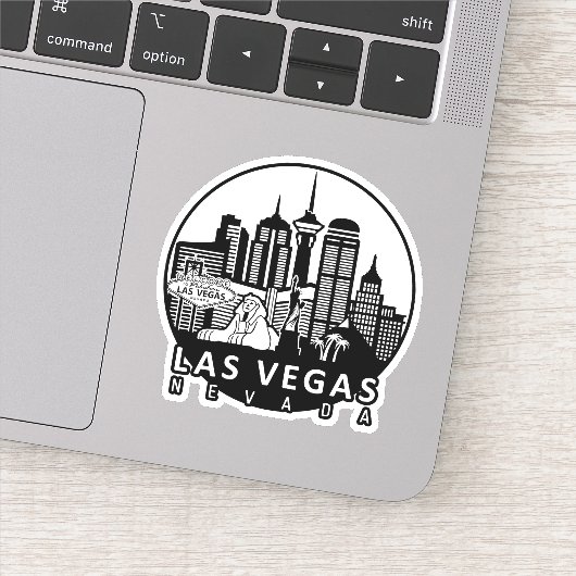 Las Vegas Nevada Skyline Sticker (Detail)