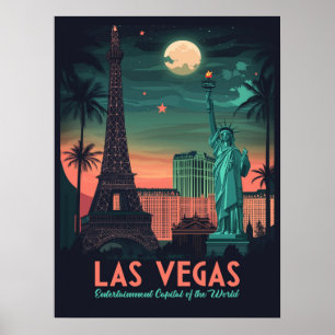 Las Vegas Nevada -  stadsbeeld Poster