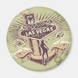 Las Vegas Nevada Tshirts en Gifts Magneet