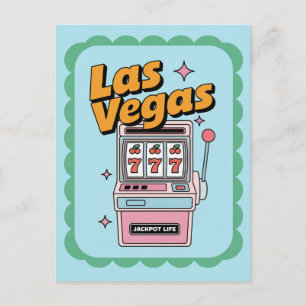 Las Vegas Nevada USA Slot Machine Jackpot Briefkaart