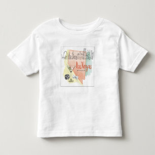 Las Vegas, Nevada Waterverf Schets Afbeelding Kinder Shirts