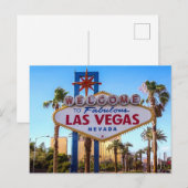 Las Vegas Nevada | Welkomstbord Briefkaart (Voorkant / Achterkant)