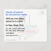 Las Vegas New Address Faire-part (Dos)