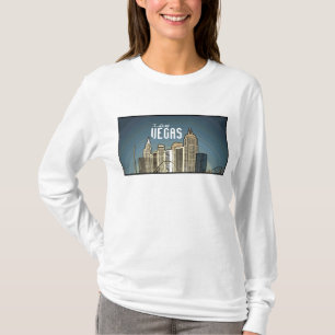 Las Vegas New York hotel uitzicht artsy hoodie T-shirt