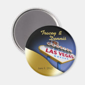 Las Vegas Newlyweds Casino Magnet Favoriser (Recto/Verso)