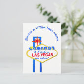 Las Vegas Nieuwe Adresaankondiging Aankondigingskaart (Staand voorkant)