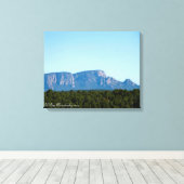 Las Vegas, NM Hermits Peak op Canvas Afdruk (Insitu (Houten vloer))