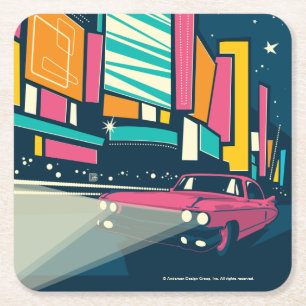 Las Vegas, NV Vierkante Kartonnen Onderzetter