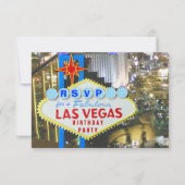 Las Vegas Party RSVP 21e anniversaire (Devant)
