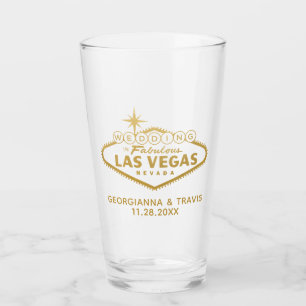 Las Vegas Persoonlijke huwelijksbriefing Favor Glas