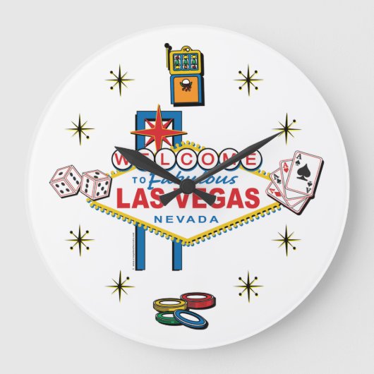 Las Vegas Piccon Clock Grote Klok (Voorkant)