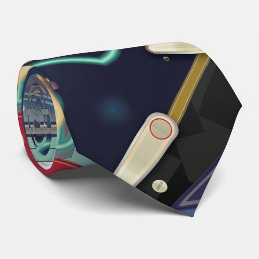 Las Vegas Pinball Machine Stropdas (Opgerold)