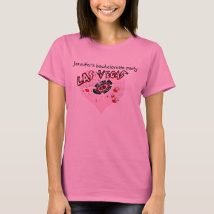 Las Vegas Pink Heart Party T-shirt