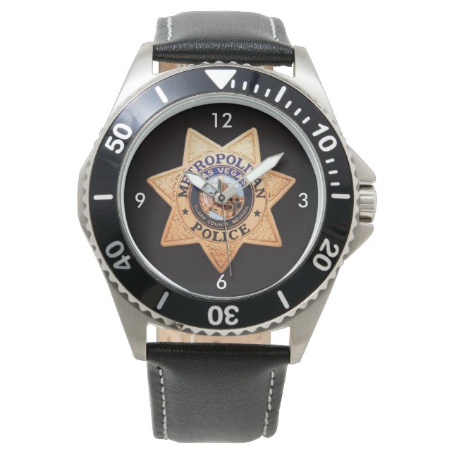 Las Vegas Police Shield Watch Horloge (Voorkant)