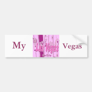 Las Vegas Pop Art Retro Bumpersticker