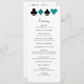 Las Vegas Programme de mariage de Parties scintill (Devant / Derrière)