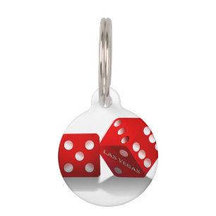 Las Vegas Red Dice Huisdierpenning